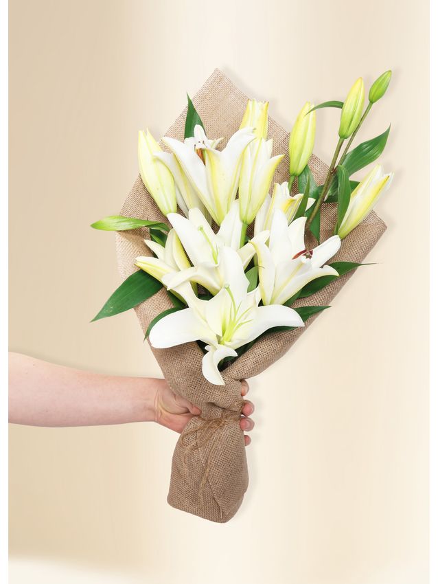 Oriental Lilies - In Vogue White (5)