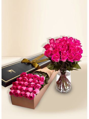 Roses - Pink - 24 Stems