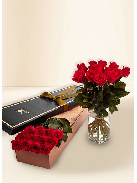 Roses - Red - 12 Stems for Valentine's Day