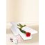 Single Stem Red Rose for Valentine's Day with Chocs, Candle & Card