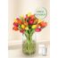Tulips - Vivid (30) with Free Candle