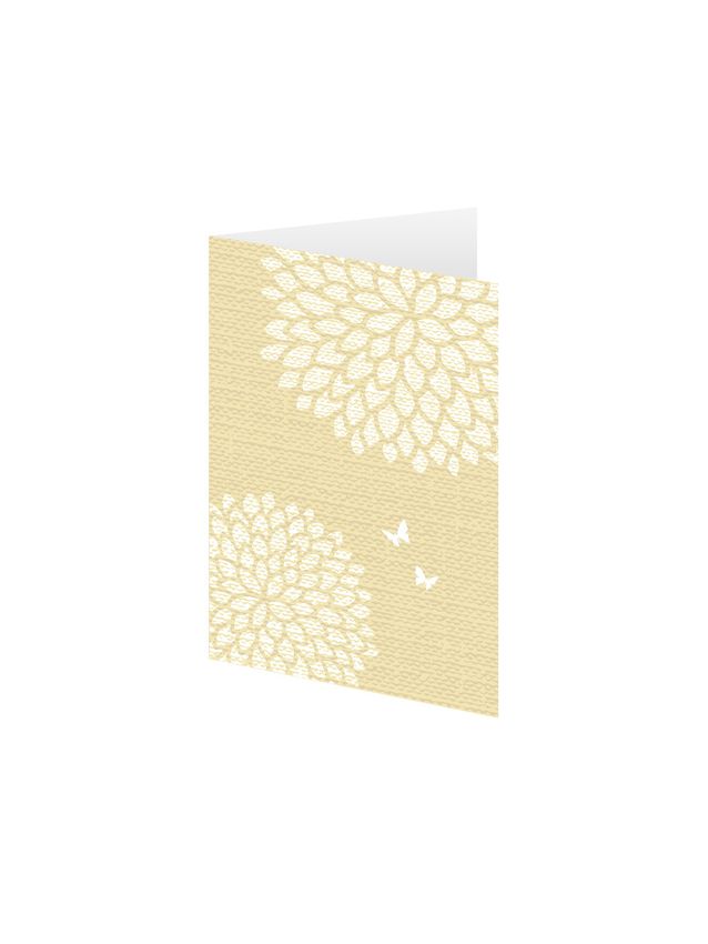 White Flower Card