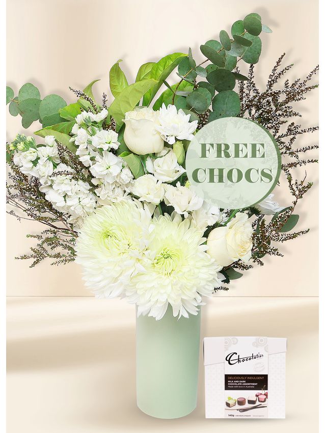 White Seasonal Large with Free Chocs