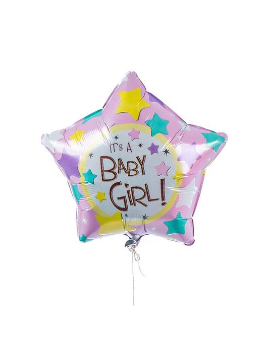 Single Baby Girl Foil Balloon