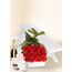 12 Red Rose Stems for Valentine's Day with Chocs, Candle, Chandon & Card