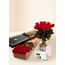 Roses - Red - 12 Stems for Valentine's Day With Chocs & Candle