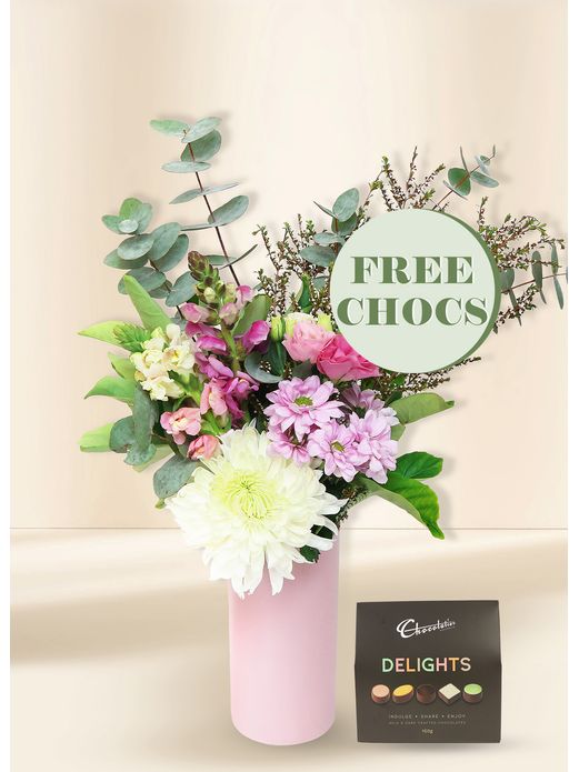 Pink Seasonal Petite with Free Chocs