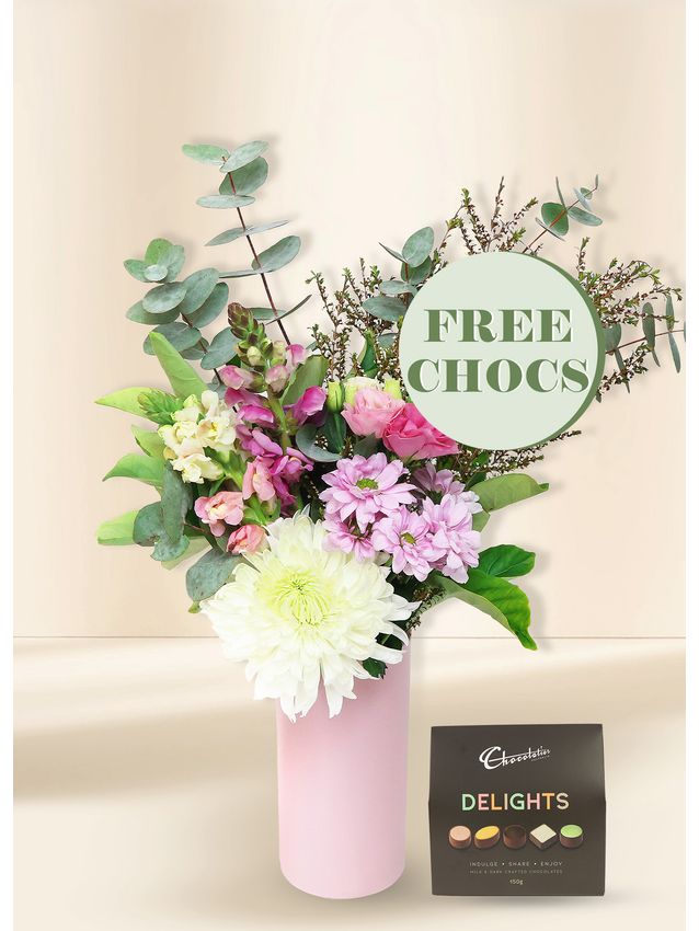 Pink Seasonal Petite with Free Chocs
