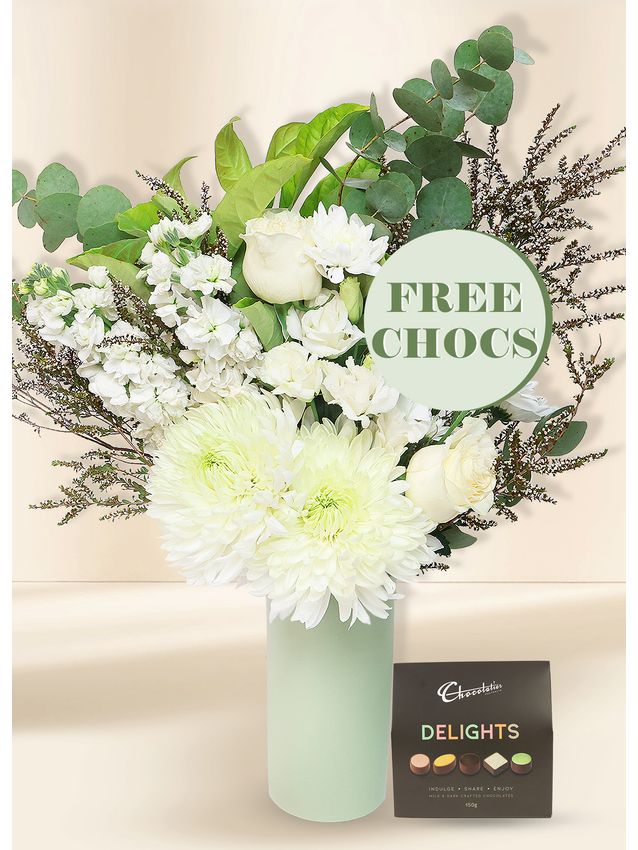 White Seasonal Large with Free Chocs