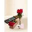 Roses Red - 6 Stems for Valentine's Day With Chocs & Card